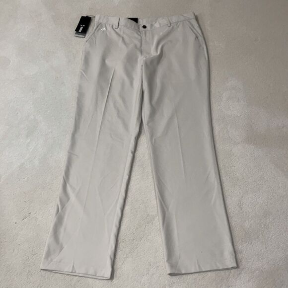 Adidas Golf ClimaLite Light Beige Golf Pants Size 36 X 34L -$99 New-NWT - Picture 1 of 11